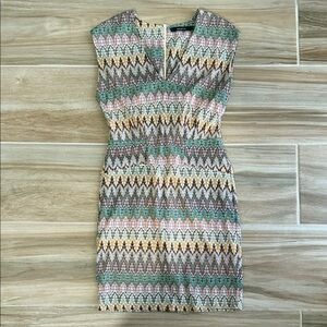 Ark & Co Multicolor Zigzag Mini Dress